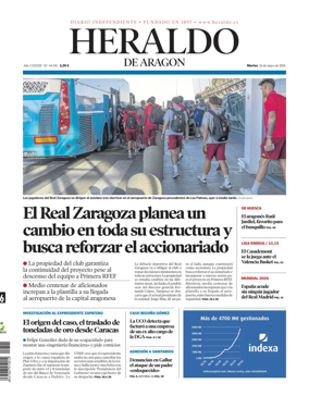 Cover of Heraldo de Aragon