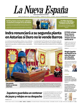 Cover of La Nueva Espana (Occidente)