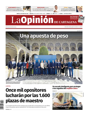 Cover of La Opinion de Murcia (Cartagena)