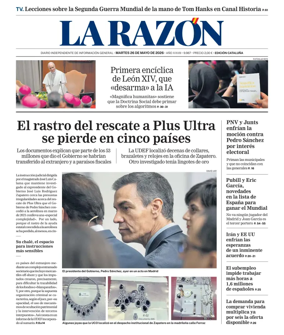 Cover of La Razon (Cataluna)