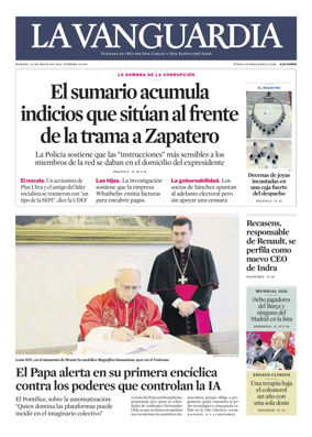 Cover of La Vanguardia