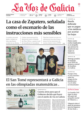 Cover of La Voz de Galicia (Arousa)