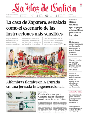Cover of La Voz de Galicia (Deza)