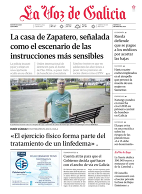 Cover of La Voz de Galicia (Lugo)