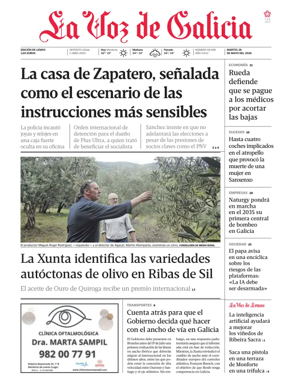 Cover of La Voz de Galicia (Monforte)
