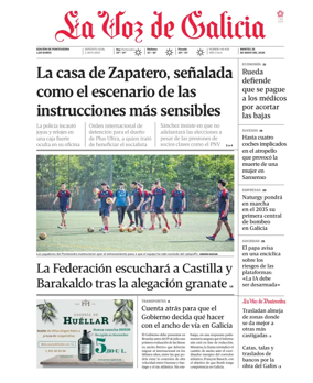 Cover of La Voz de Galicia (Pontevedra)