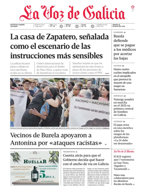 Cover of La Voz de Galicia (Viveiro)
