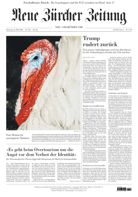 Cover of Neue Zurcher Zeitung