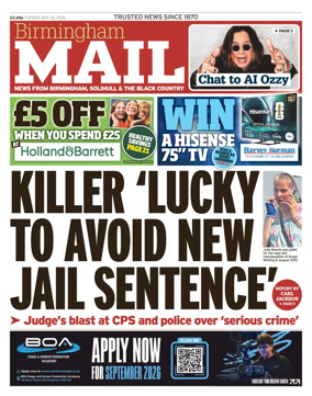 Cover of Birmingham Mail