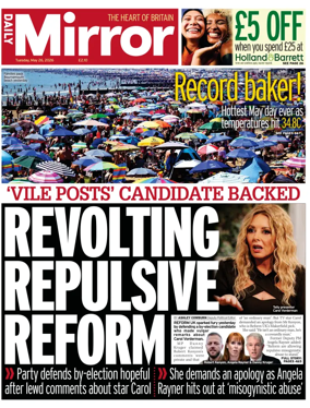 Cover of Daily Mirror