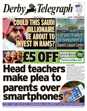 Cover of Derby Telegraph