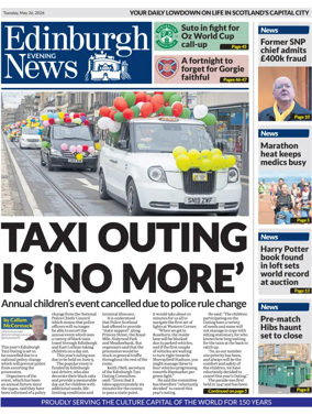 Cover of Edinburgh Evening News