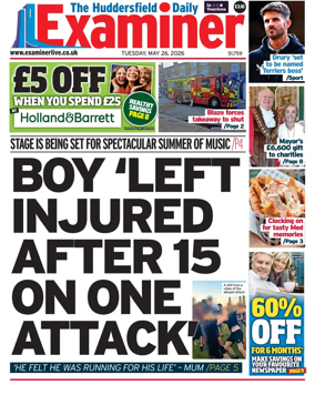 Cover of Huddersfield Daily Examiner