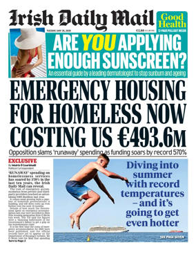 Cover of Irish Daily Mail