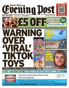 Cover of South Wales Evening Post
