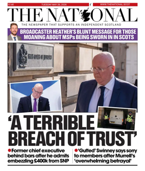 Cover of The National (Scotland)
