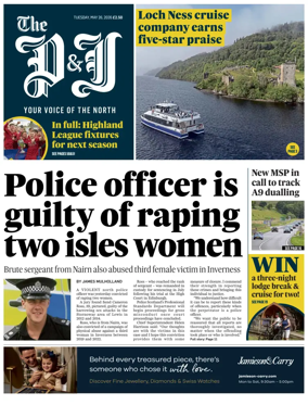Cover of The Press and Journal (Inverness Highlands and Islands)