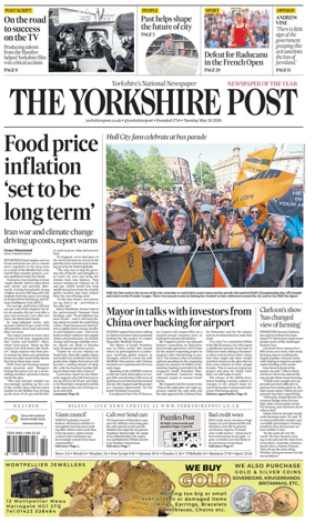 Cover of Yorkshire Post