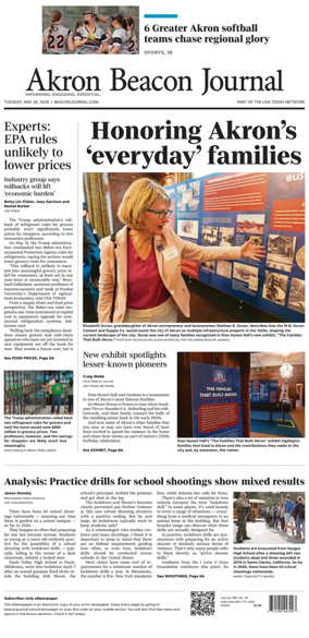 Cover of Akron Beacon Journal