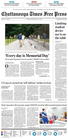 Cover of Chattanooga Times Free Press