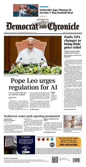 Cover of Democrat and Chronicle