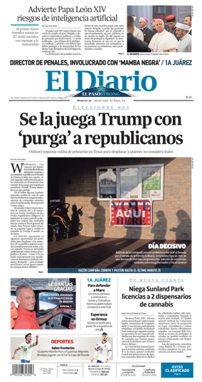 Cover of El Diario de El Paso