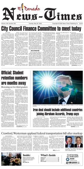 Cover of El Dorado News-Times (VCID - Camden News)