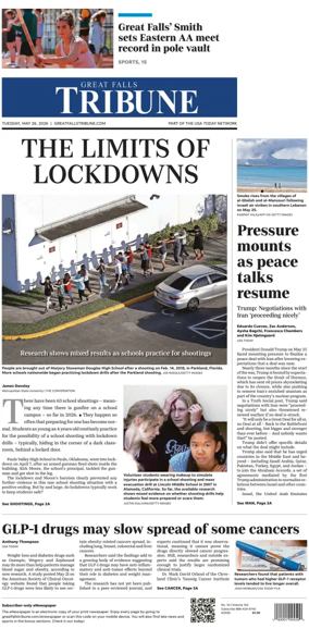 Cover of Great Falls Tribune