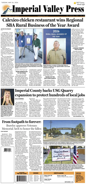Cover of Imperial Valley Press