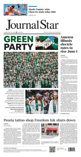 Cover of Journal Star (Peoria)