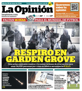 Cover of La Opinion