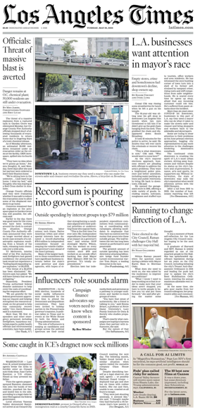 Cover of Los Angeles Times