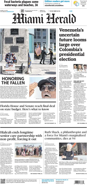 Cover of Miami Herald