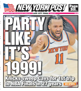 Cover of New York Post