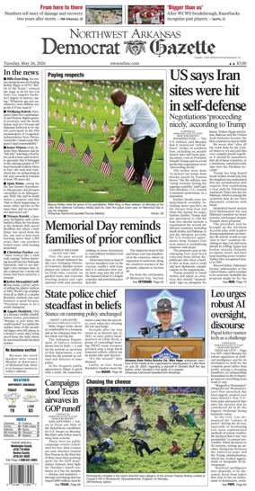 Cover of Northwest Arkansas Democrat-Gazette