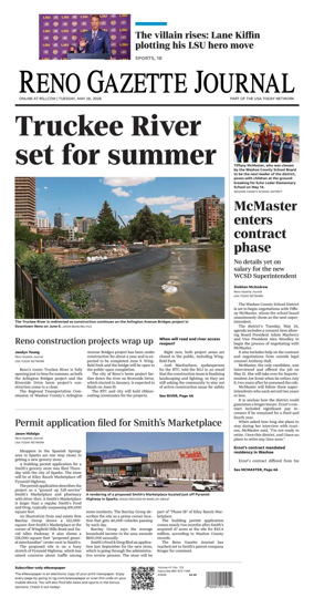 Cover of Reno Gazette Journal