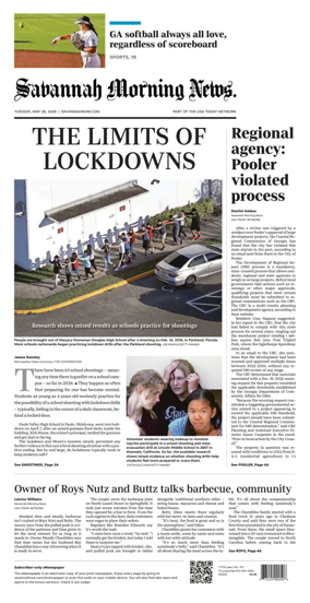 Cover of Savannah Morning News