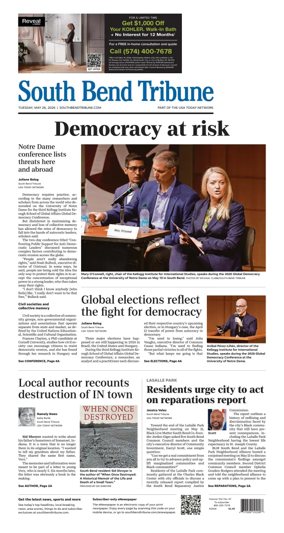 Cover of South Bend Tribune