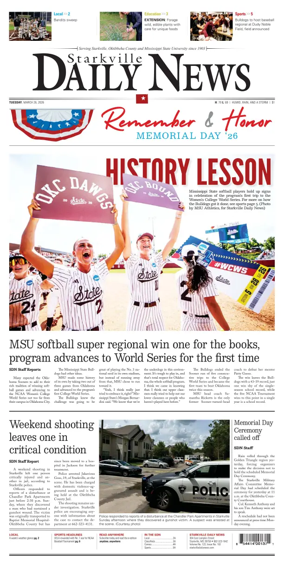Cover of Starkville Daily News