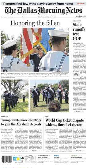 Cover of The Dallas Morning News