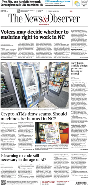 Cover of The News & Observer