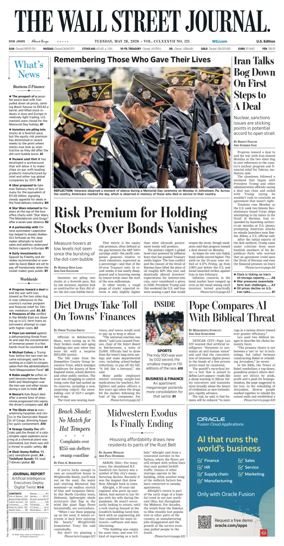 Cover of The Wall Street Journal