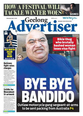 Cover of Geelong Advertiser