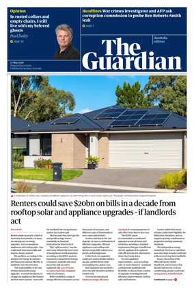 Cover of The Guardian Australia