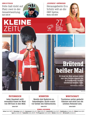 Cover of Kleine Zeitung Kaernten