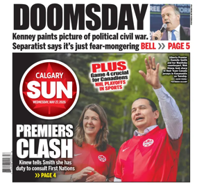 Cover of Calgary Sun