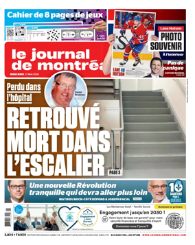 Cover of Le Journal de Montreal