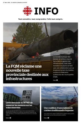 Cover of Radio-Canada Info