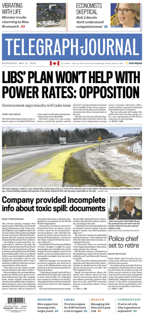 Cover of Telegraph-Journal