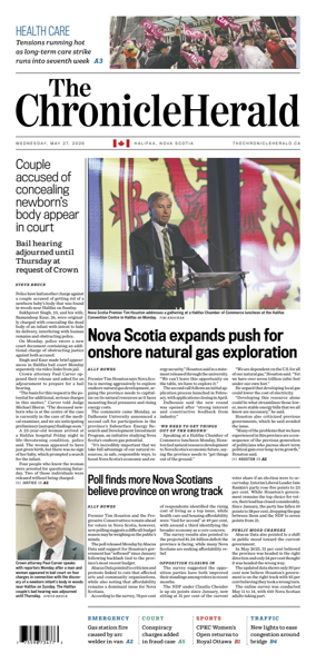 Cover of The Chronicle Herald (Provincial)